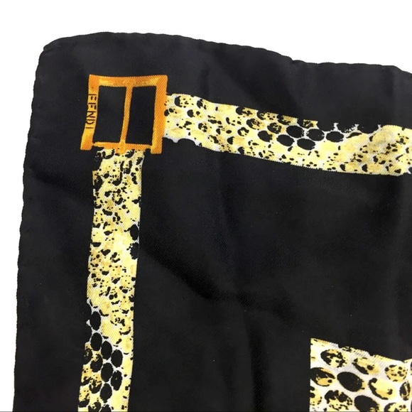 FENDI PythonMotif Multicolor Silk Scarf /1F3219